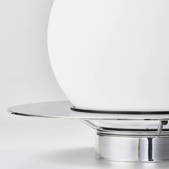 Ikea SIMRISHAMN Table lamp / Wall Sconce, chrome plated/opal glass 6” NEW - Picture 4 of 7